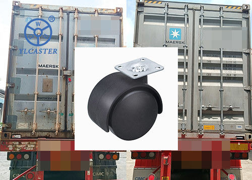 Latest company case about Full of two containers of 2 inch plate type black furniture casters are shipping to Columbia