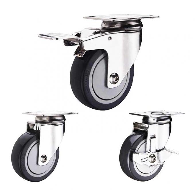 300lbs 5 Inch Polyurethane Wheels 0