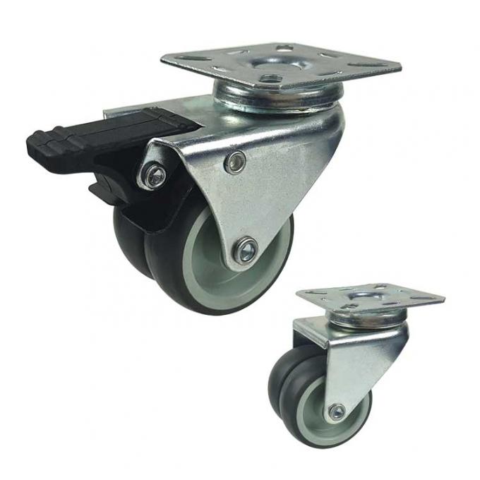 2inch Double Wheel Light Duty Casters 0