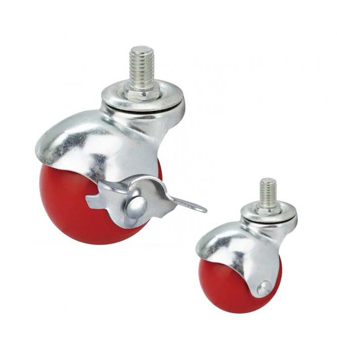 2 Inch PP 55lbs Loading Furniture Casters With Swivel Plate 2