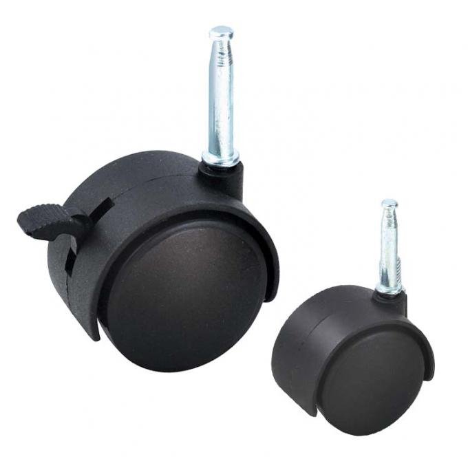 Nylon 1.5 Inch Caster Wheel , 40lbs Capacity Twin Wheel Swivel Caster 4