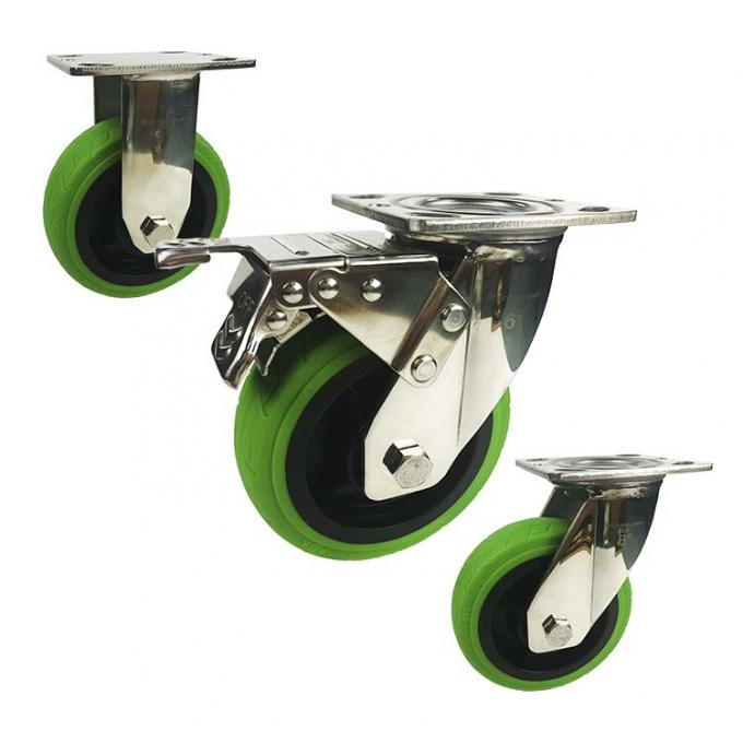 8 Inch 300kg Loading Heavy Duty Industrial Casters 304SS 0