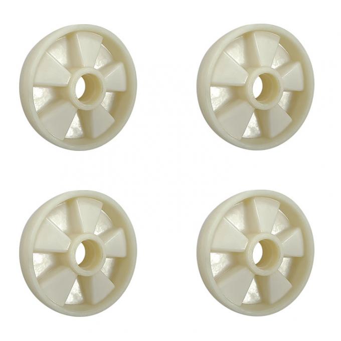 160x50mm Solid Nylon Wheels , 350kg Loading Hand Pallet Truck Wheels 0
