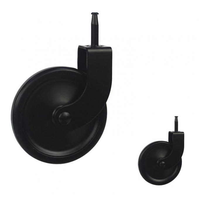 ISO9001 PP 44lbs Loading 75mm Trolley Wheels Heavy Duty 0