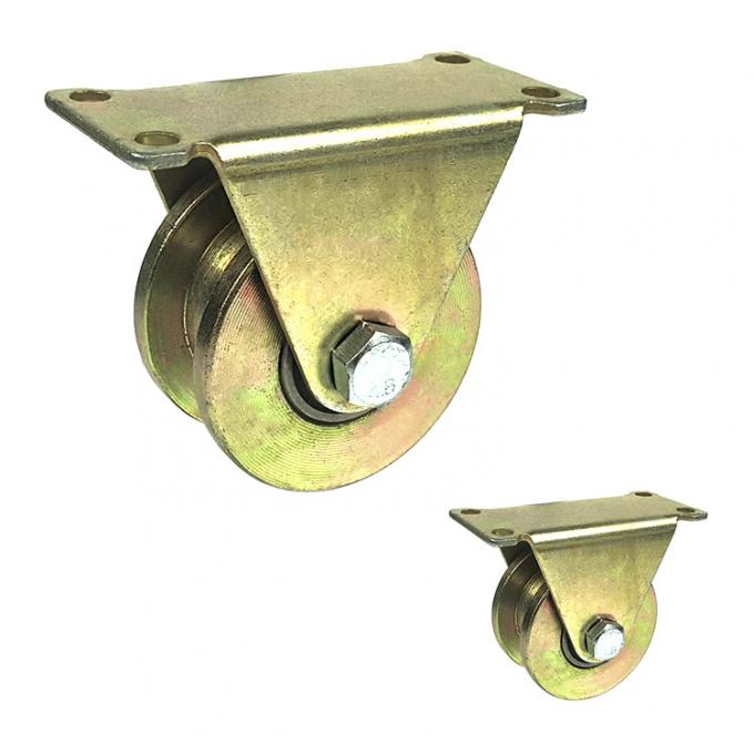 330lbs Loading 50mm Industrial Metal Wheels H Groove 0