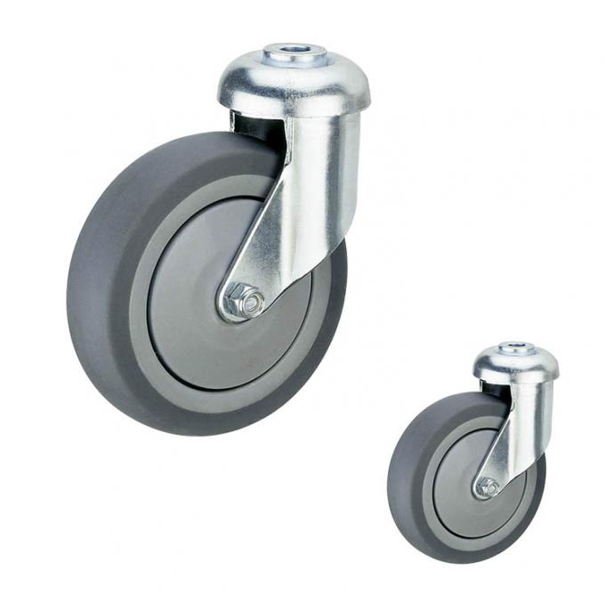 176lbs Loading 4 Inch Trolley Wheels , TPR Shopping Cart Replacement Wheels