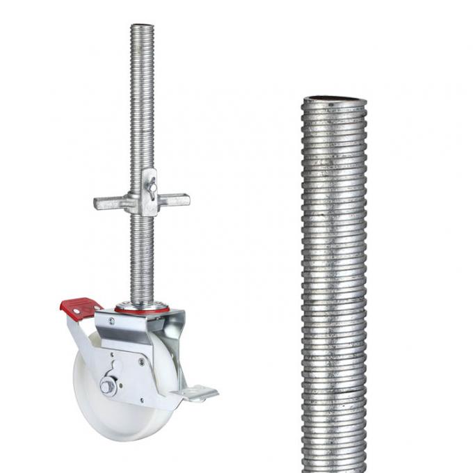 400kg Loading 150mm PA Scaffolding Wheels With Threaded Stem 0