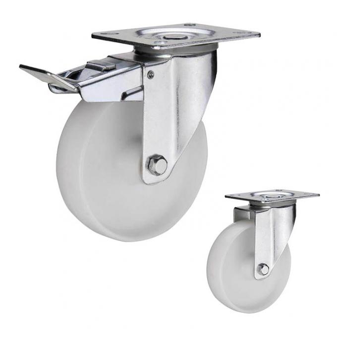 Wearable 5 Inch 330lbs Loading Nylon Casters Medium Duty 0