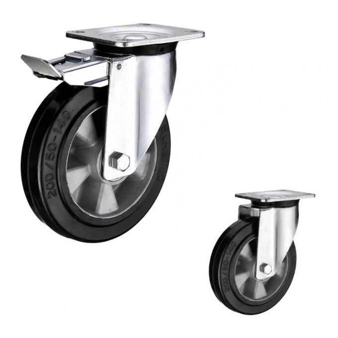 No Marking 350kg Loading 10 Inch Heavy Duty Caster Wheels With Aluminium Core 0