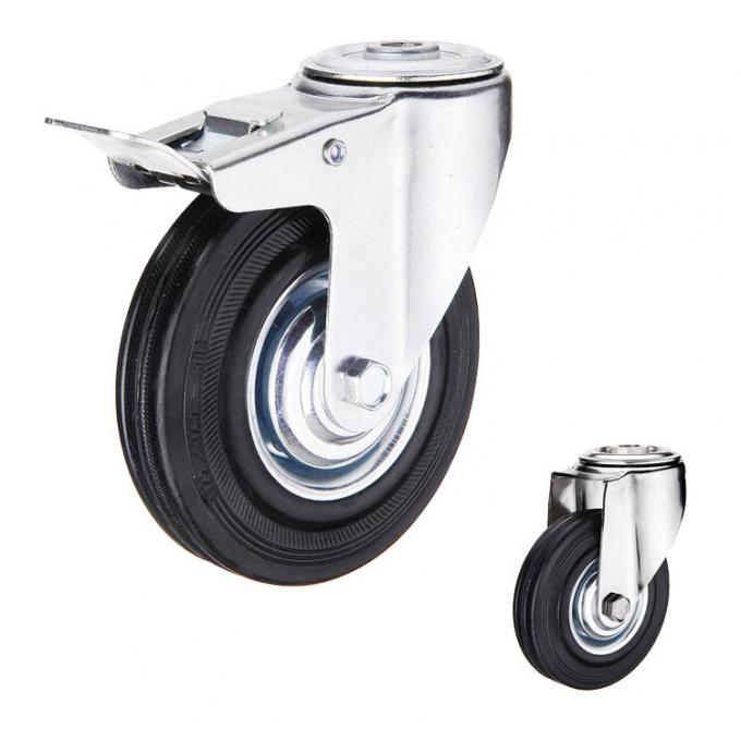 352lbs Capacity Solid Rubber Casters 1