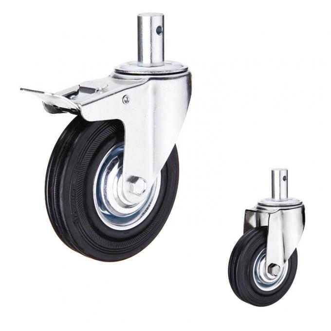352lbs Capacity Solid Rubber Casters 3