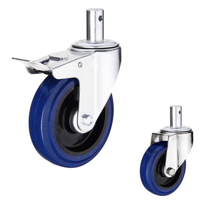 ISO9001 242lbs Capacity 6 Inch Rubber Caster Wheels 3