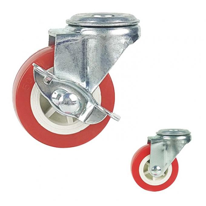 2.5 Inch PP 88lbs Capacity Light Duty Casters With Side Lock 2