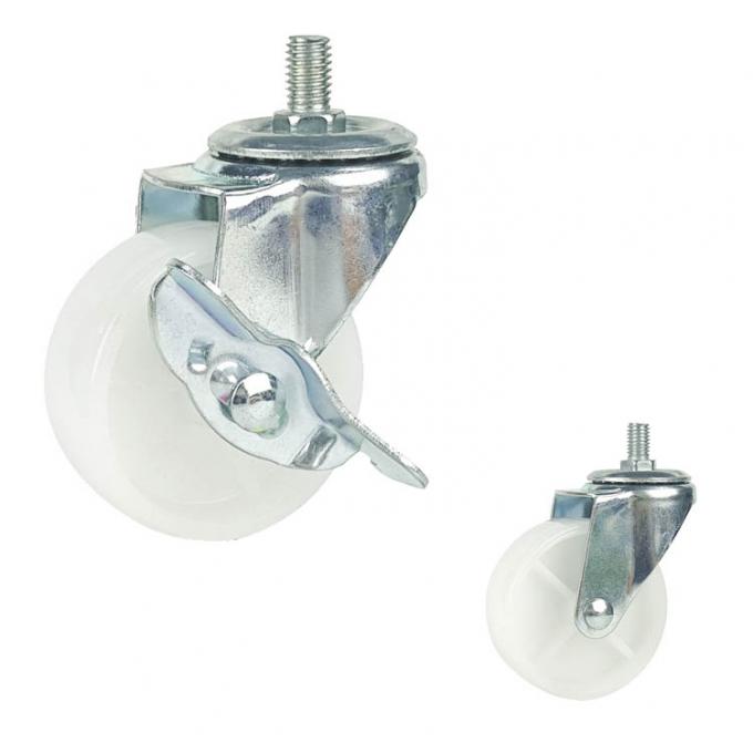 2 Inch Diameter Plastic Swivel Plate Light Duty Casters Customize 4