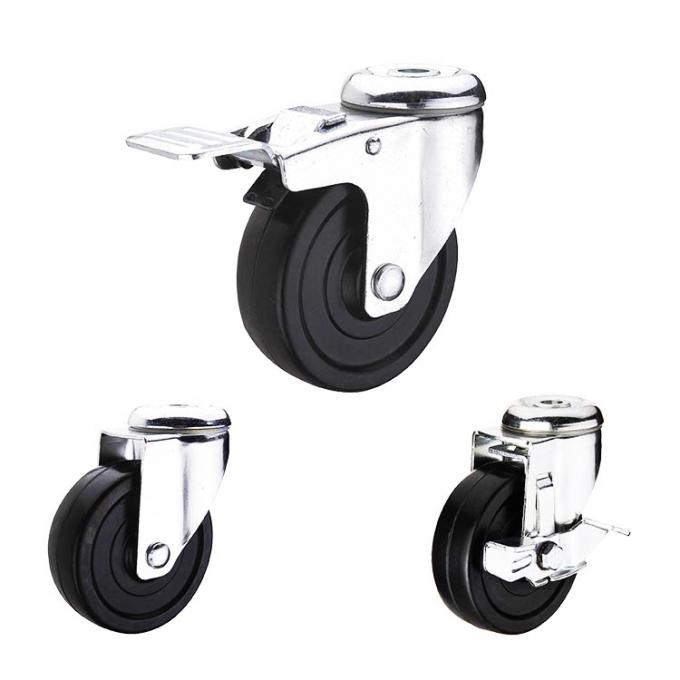 3 Inch 154lbs Capacity Medium Duty Casters With Delrin Bearing 3