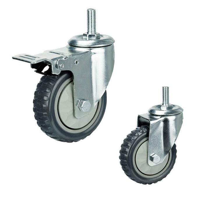 80KG Loading 125mm Medium Duty Casters With Dust Cover 1