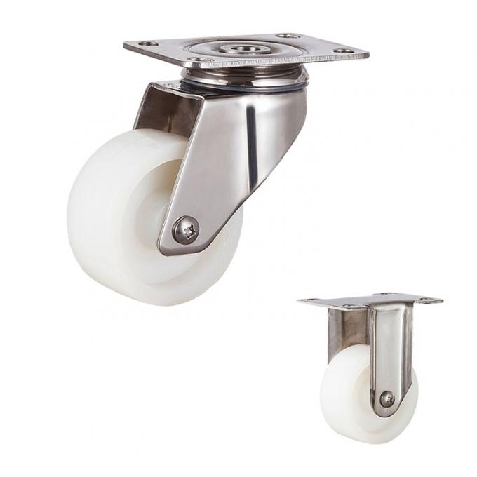 3inch 198lbs Capacity 304 Stainless Steel Casters With Plain Bearing 0