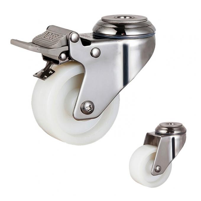 3inch 198lbs Capacity 304 Stainless Steel Casters With Plain Bearing 1
