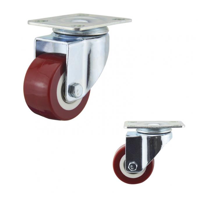 65kg Capacity Plate Total Lock Pu Light Duty Casters 1