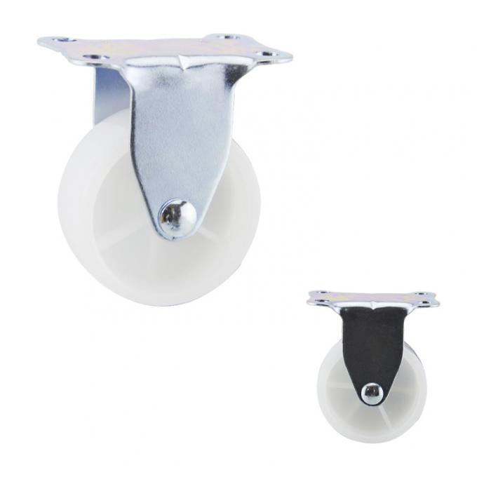 2in 66lbs White PP Direction Wheel Rigid Light Duty Casters For Sale