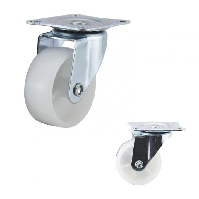 2in 66lbs White PP Direction Wheel Rigid Light Duty Casters For Sale