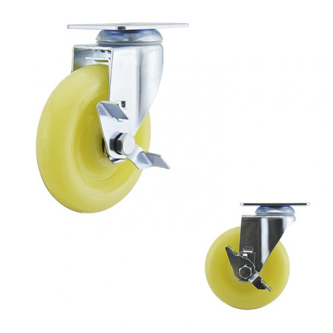 5 Inch 220lbs Capacity PP Rotating Medium Duty Casters 1