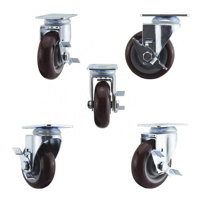 OEM 232lbs Locking Medium Duty Casters For Transport Trolley 0