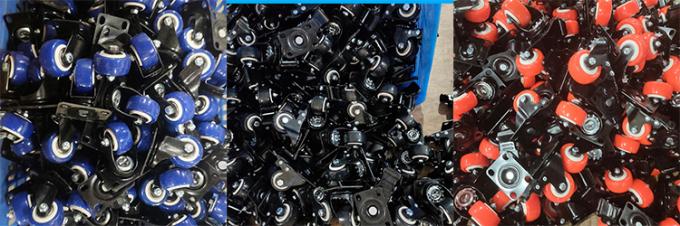 2 Inch Orange PVC Swivel Caster Wheels Light Duty Factory Price 4