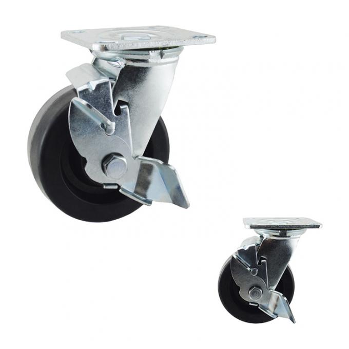 125mm Diameter 770LBS Swivel Lock Heat Resistant Caster Wheels 0
