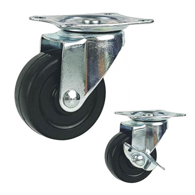 2 Inch 66LBS Swivel Plate Caster Wheels light duty 0