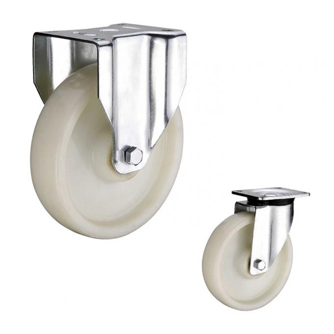 6 Inch Top Plate Rigid Type Nylon Swivel Castors 0