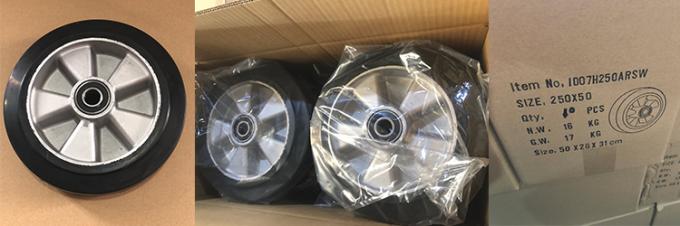 No Marking 350kg Loading 10 Inch Heavy Duty Caster Wheels With Aluminium Core 1