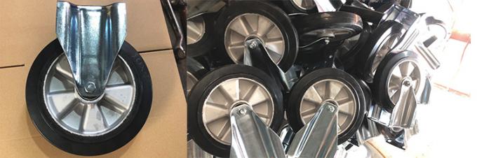 No Marking 350kg Loading 10 Inch Heavy Duty Caster Wheels With Aluminium Core 2