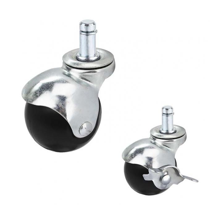 11x22mm Grip Ring Stem Swivel Ball Caster Wheels 25kg Capacity 0