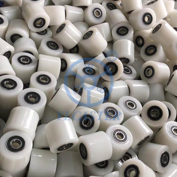 80x70mm Nylon Pallet Truck Wheels 600KG White Pallet Jack Loaded Wheels With Bearings Wholesales 0