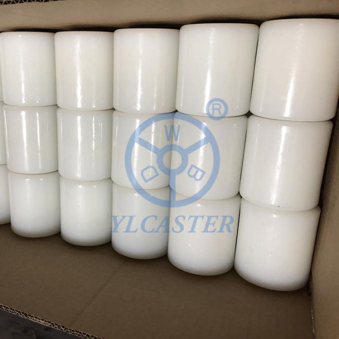 80x70mm Nylon Pallet Truck Wheels 600KG White Pallet Jack Loaded Wheels With Bearings Wholesales 2
