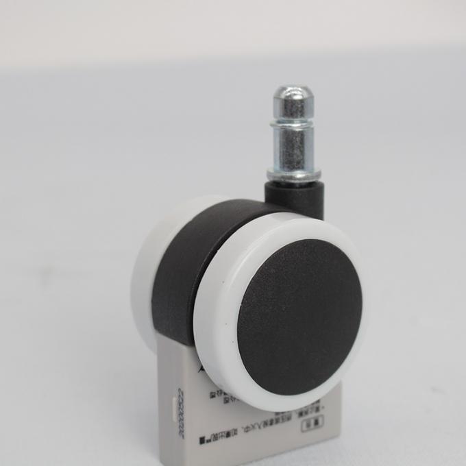 2" M11x22mm Grip Ring Stem Twin Wheel Furniture Casters For Office Chairs 0