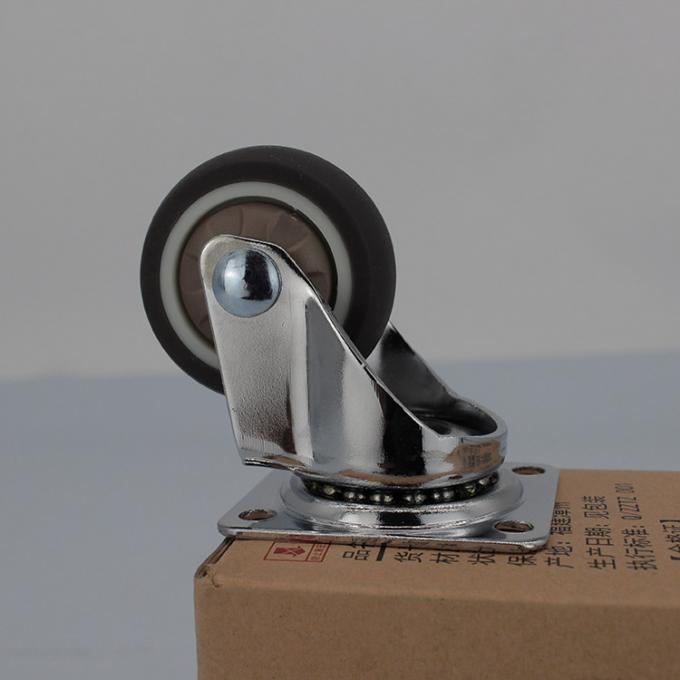 38mm Furniture Casters Small Silent Wheel Swivel Plate Coffee Machine Caster Wheels 0