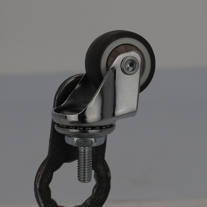 44LBS Furniture Casters 1.5 Inch Threaded Stem Soft Wheels Swivel Type Storage Shelf Casters 0