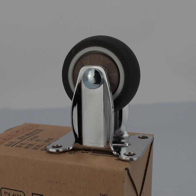 1.5" Small TPR Casters Directional Forward And Backward Cabinet Caster Wheels 0