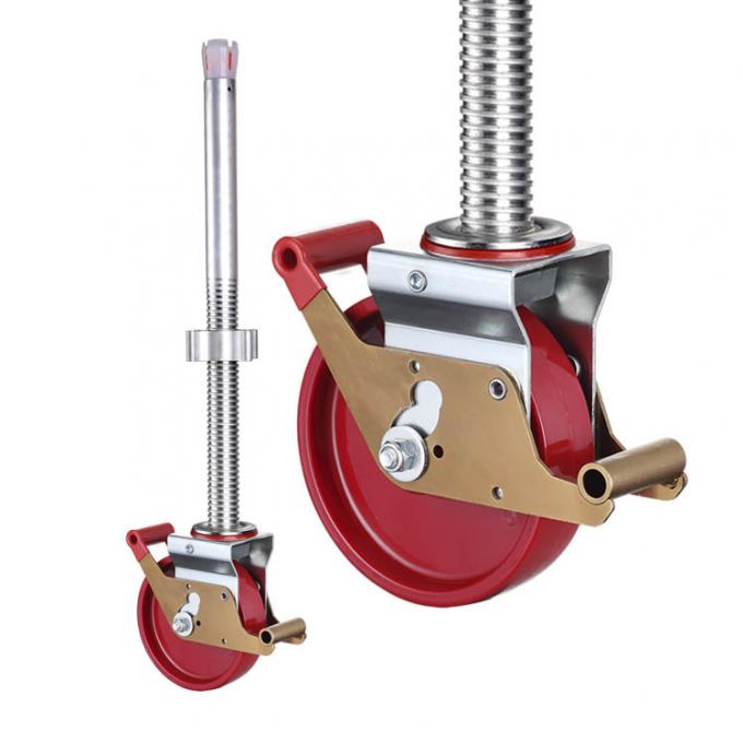 1000kg Loading 200mm Scaffolding Casters Wheels Rust Resistant Heavy Duty Castors 1
