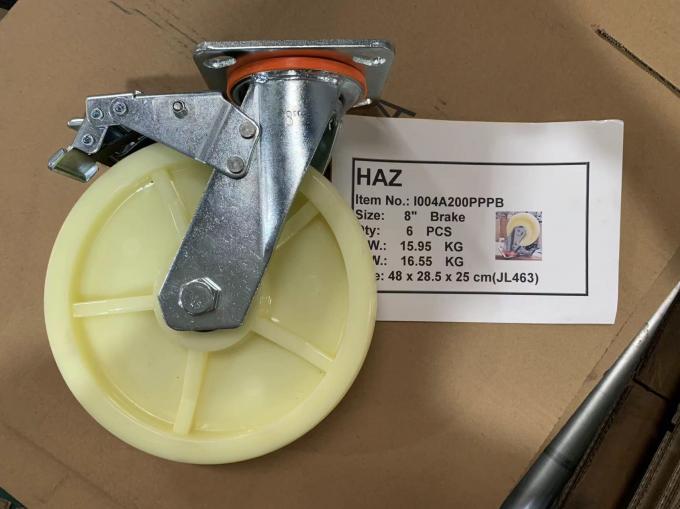 Pressed Steel Heavy Duty Caster with Load Capacity Swivel Lock Included 0