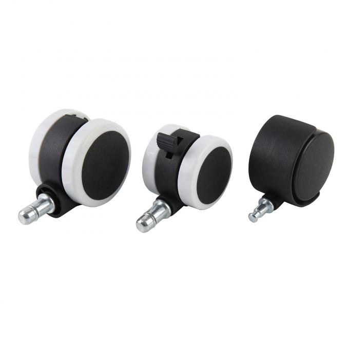 New Design Nylon Wheel Office Chair Casters Grip Stem For 10-60KG Load Capacity 0