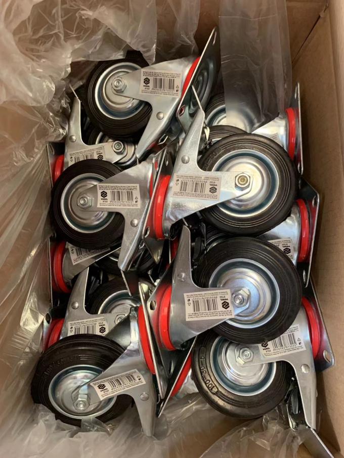 Customizable Rubber Casters With Load Capacity From 40 To 160KG