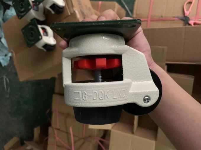Industrial Plated Leveling Casters for Heavy Duty Swivel Lock 300 Lbs Load Capacity 0