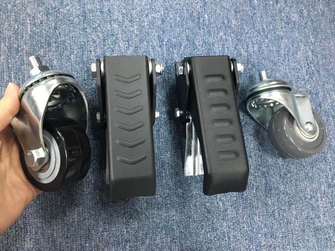4 Inch Zinc Plated Swivel Caster With Polyurethane Wheels Workbench 0