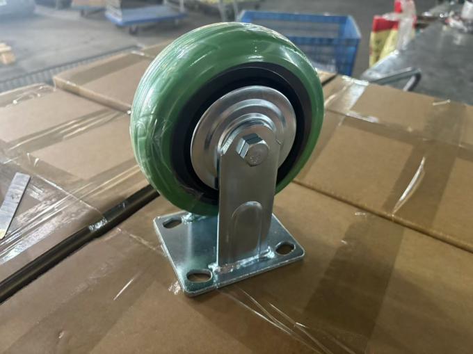 Heavy Duty Trolley Cart Wheels With 2.5 Bolt Hole Spacing Rubber / Nylon Swivel / Rigid 0