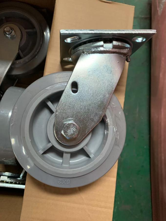 Noiseless And Wear Resistant Trolley Wheels With M12x15mm Threaded Stem 0