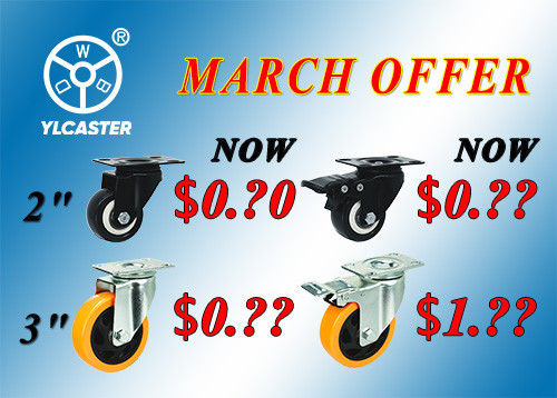 Latest company news about Best price of two kinds of top sale casters only in March
