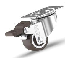 Thermoplastic Rubber Wheel Light Duty Casters 50kg Load Capacity